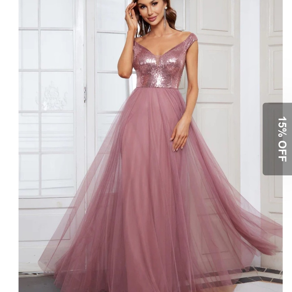 Ever ♥️pretty new without tags tulle sequin long dress